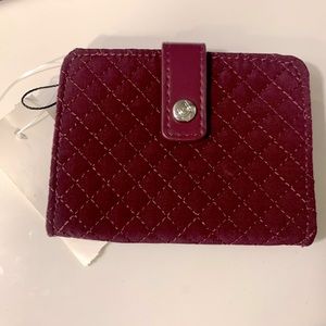Vera Bradley Card/Money Holder, Burgundy, Super sweet. New